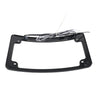 Harley Touring Black Rear License Plate Frame Bracket w/Light (2009-2023)