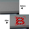 Car Badge Emblem Red Alphabet Letter B Decal Sticker