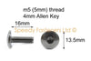 Honda CBR Fireblade Fairing Bolts 10 x m5 5mm & Clips