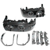 Landcruiser 80 Series Angel Eyes Projector Headlights w/ LED DRLs Black
