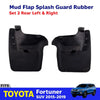 Splash Guard Mud Flap Rubber Rear Pair LH+RH Fits Toyota Fortuner SUV 2017-19