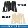 Ford Maverick (2022-2023) Black 7pcs Door Pillar Window Trim
