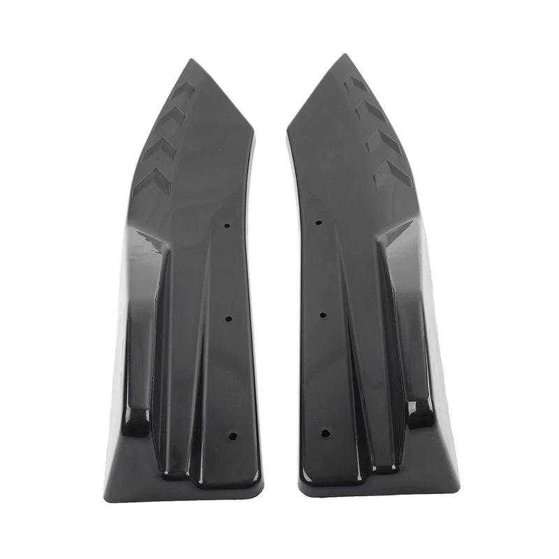 Car Blk Universal Rear Bumper Strip Lip Spoiler Diffuser Protector