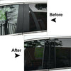 VW Jetta 4 Pcs Door Trim Pillar Posts Black Covers (2012-2018)