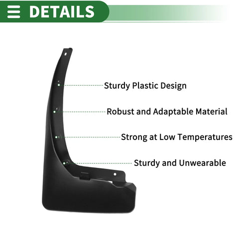 Nissan Patrol Y62 Mud Flaps Splash Guards (2011-2019)