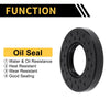 Oil Seal Rotary Shaft Seal NBR Rubber 40x80x12mm Black 5 Pcs