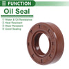Oil Seal / 22x42x11mm / Rotary Shaft Seal FKM Rubber Brown 5 Pcs