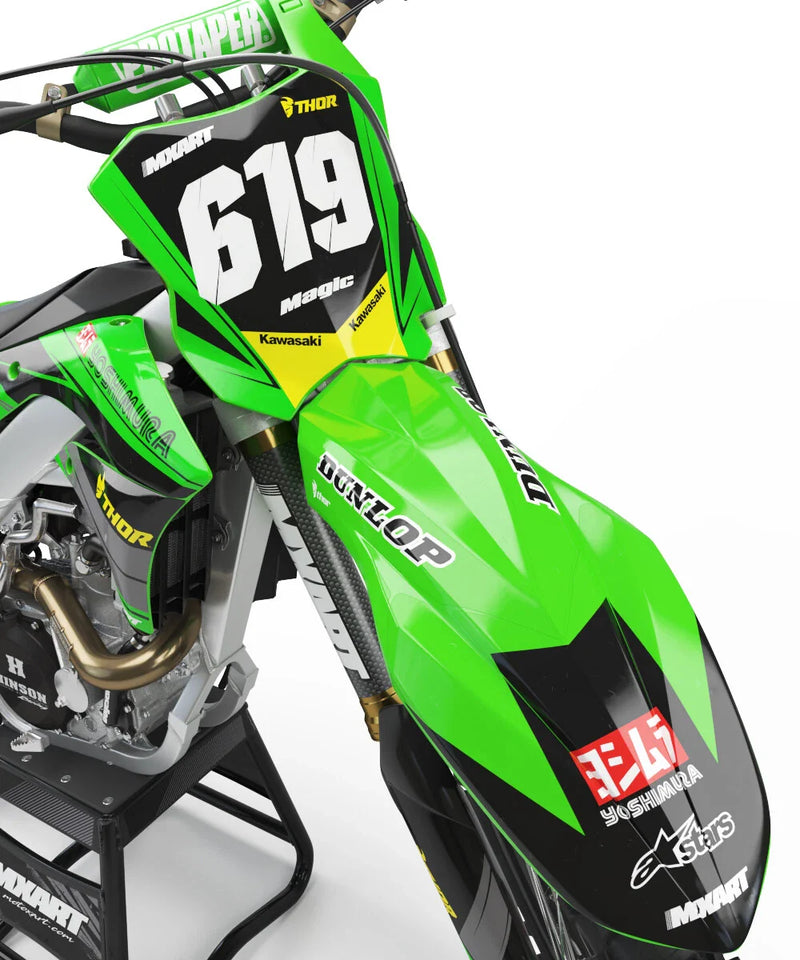 Kawasaki KXF 450 (2016-2018) FLEX STYLE Stickers Custom Decal Kit