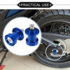 Make Model Pair Motorcycle Swingarm Spools 8mm CNC Swing Arm Sliders Blue