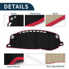 Lexus CT 200H (2011-2019) Sun Protector Pad Black Red Dashboard Cover Mat