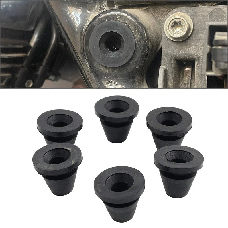 Harley Touring Road Electra Glide 6 x Rubber Side Cover Grommets (2008-2024)