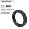 Oil Seal Rotary Shaft Seal NBR Rubber 45x62x10mm Black 5 Pcs