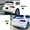 VW Tiguan Rline Rear Bumper Spoiler Splitter Protector (2021-2023)