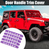 Jeep Wrangler 4 Door (2007-2018) Purple 5 x Door Handle Insert Strip Covers