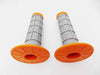 Suzuki RM500 Orange Grey Hand Grip Set