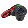 USB PD Type-C Car Charger Outlet Socket Adapter QC3.0 Fast Charge