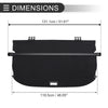 Subaru Forester (2009-2012) Gloss Black Retractable Cargo Cover