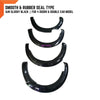 Ford Ranger PX2 16W Glossy Black Smooth Fender Flares (2015-2018)