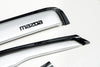 Mazda BT-50 Silver Visor Shield Deflector Weather Guard (2006-2011)