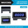 Car Digital LED Tachometer RPM Speed Meter Set