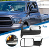 Dodge Ram 1500 with LED Turn Signal Light Silver Tone Tow Mirrors (2009-2018)