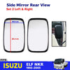 Side Outer Mirror Rear View Pair LH+RH Fits Isuzu ELF NKR NHR Truck 1995-05 D05