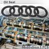 Oil Seal 5 Pcs 58x80x8mm NBR Rubber Black Seal Ring Rotary Shaft Seal