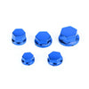 Hex Bolts Blue for Suzuki F 30 x Protective Caps