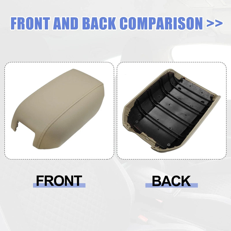 Volvo XC90 (2004-2014) Armrest Pad Beige Center Console Cover Lid