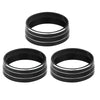 Jeep Wrangler 3 x Black Air Condition Switch Knob Trim Rings (2011-2017)