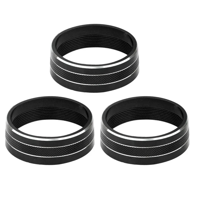 Jeep Wrangler 3 x Black Air Condition Switch Knob Trim Rings (2011-2017)