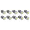 Car 10 x BA9S T4W 7020 LED Dome Map Side Marker Bulbs