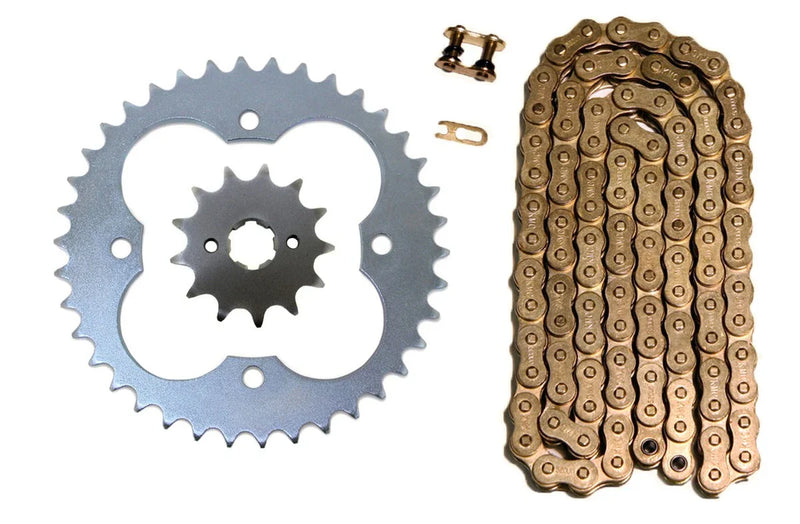 Honda TRX300EX & TRX300X Sportrax 2 x Gold 520x88 Drive Chain & 13/39 Sprockets