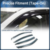 Nissan Altima (2019-2023) Side Vent Visor Black Window Deflectors 1 Set
