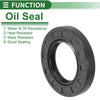 Oil Seal 38x65x10mm NBR Rubber Black 5 Pcs