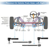 GMC Savana 1500 4x Front Inner Outer Tie Rod End Link (2003-2014)