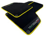 Lamborghini Huracan with Alcantara Leather & Yellow Trim Black Floor Mats