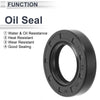 Oil Seal 28x48x10mm Rotary Shaft Seal TC Ring Nitrile Rubber Black 5 Pcs