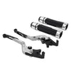Ducati Panigale Silver Extendable Brake Clutch Lever Grip Set (2016-2020)
