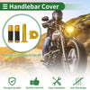 Motorcycle Hand Grips Cover Kit Handlebar End Grips Rubber Gold Tone 1 Set