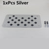 Universal Car Aluminum Alloy & Rubber Heel Plate Pedal Mat