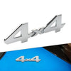 Universal Cars Silver 3D Rear Tailgate Emblem Badge Overlay Decal