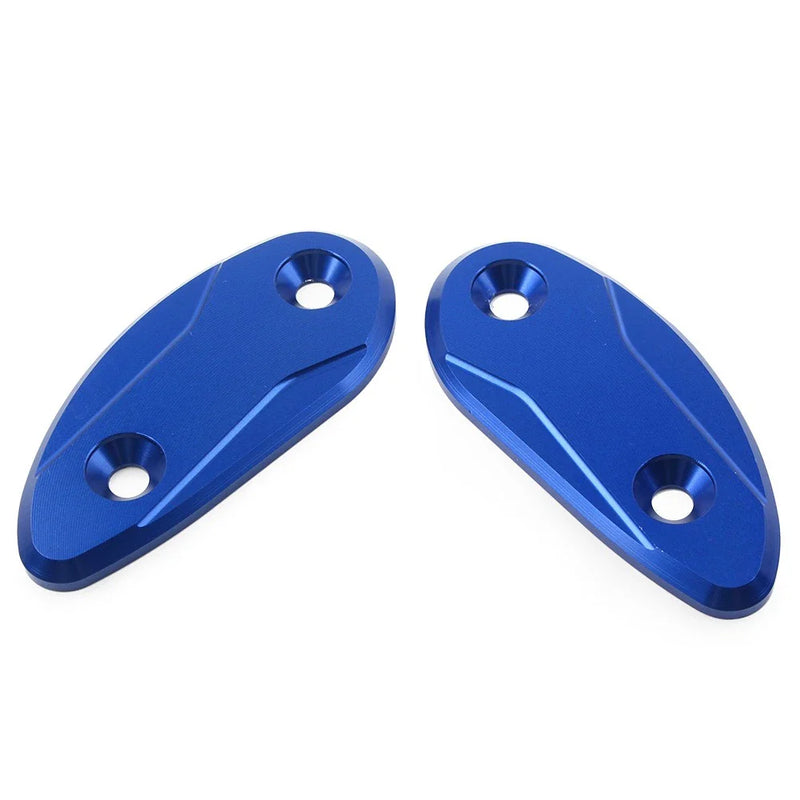 Honda CBR1000RR 2008-2017 - Blue Rearview Mirror Block Off Base Plates
