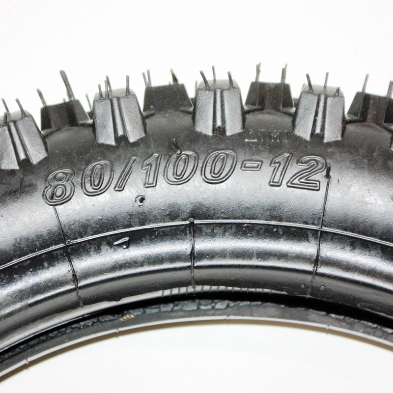 PIT PRO Dirt Bike 12" Rear Knobby Tire + Tube (80-100)