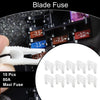 Car Boat Truck RV Motorcycle 10 Pcs Maxi Fuse 80A Blade Fuse White