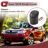 Subaru Forester Gear Shift Knob Cover 2006-2012 Black Brown Faux Leather