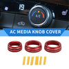 Dodge Durango (2021-2023) 3 x Pcs AC Media Volume Tune Switch Knob Cover Ring