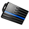 Truck 2" Receiver Tow Trailer Hitch Cover - Thin Blue Line Black US Flag