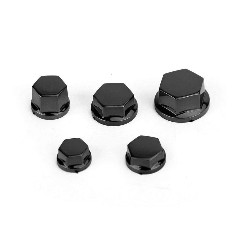 Moped Mokick Scooter Motorcycle 30 x Black Caps Screw Covers