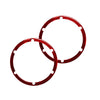 Nissan 350Z Red Carbon Fiber Rear Audio Speaker Ring Covers (2003-2009)